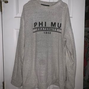 Phi Mu sorority wooly thread